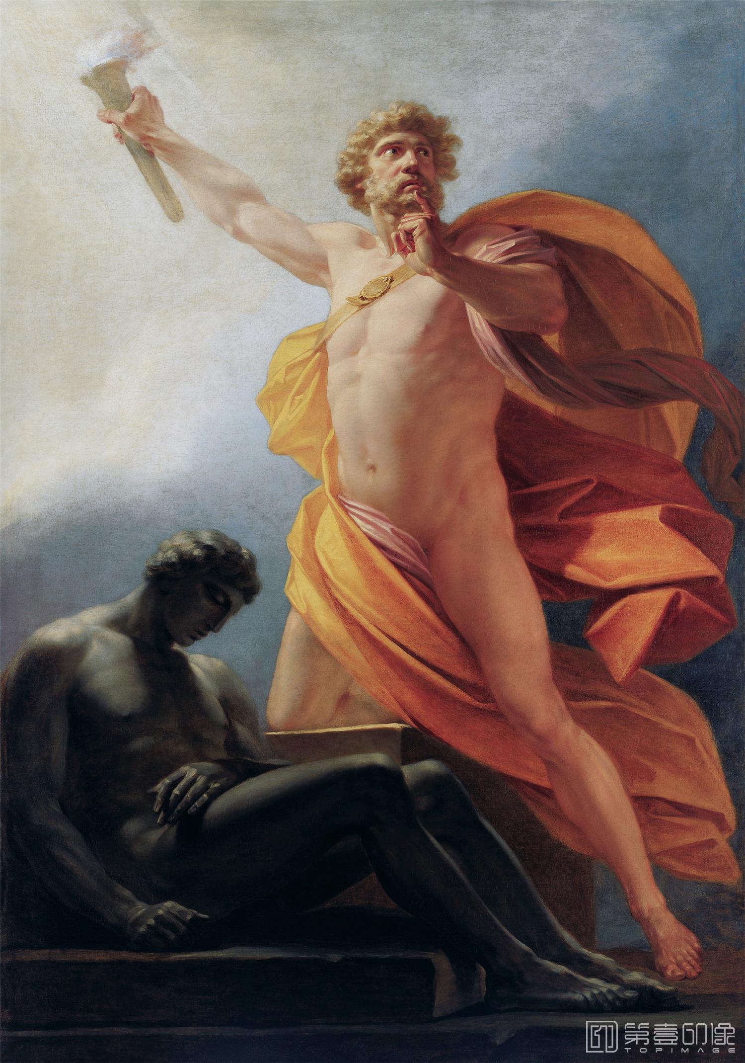 油画-列支敦士登皇家美术馆-Heinrich von FugerPrometheus Brings Fire to Mankind-218